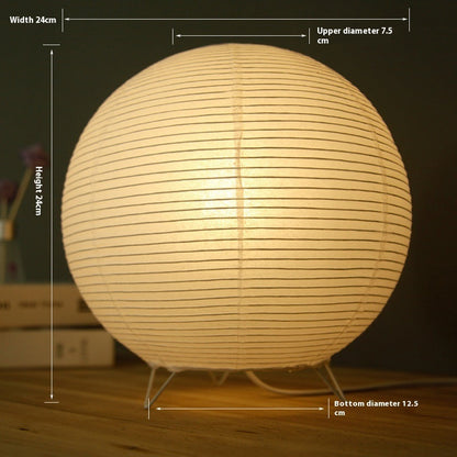 Modern Creative Personality Paper Lantern Table Lamp Bedside Small Night Lamp