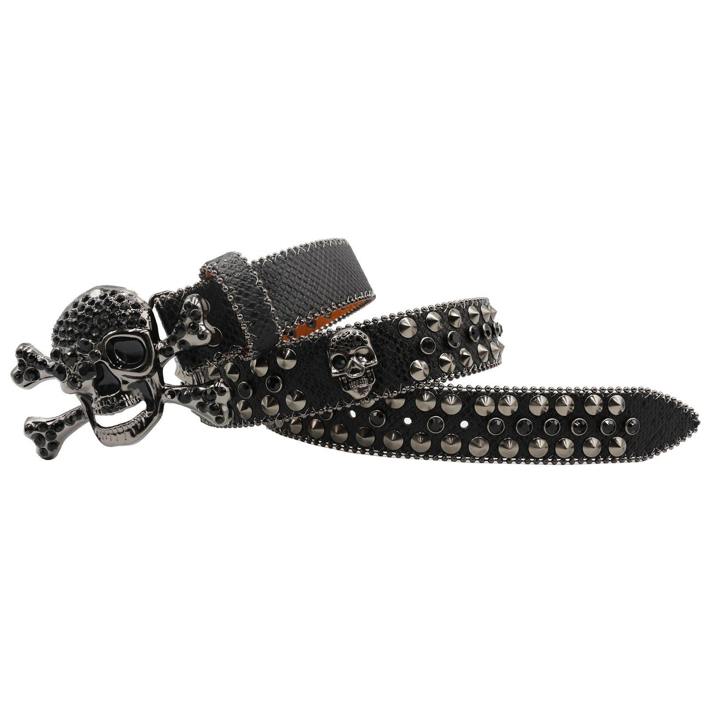 Women's Rhinestone Snake Pattern Belt