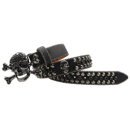 Women's Rhinestone Snake Pattern Belt
