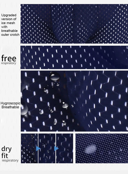 Men's Breathable Mesh Ice Thin Summer Boxer Shorts