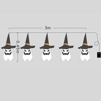 Halloween Ghost Lantern String Lights Holiday Decoration