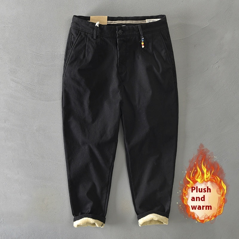 Men's Casual Harem Pants Fleece-lined Autumn Winter
