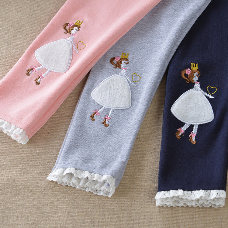 Leggings Medium And Large Girls' Cotton Trousers