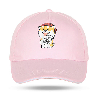 Modified Face Chai Double Full Shiba Inu Baseball Cap