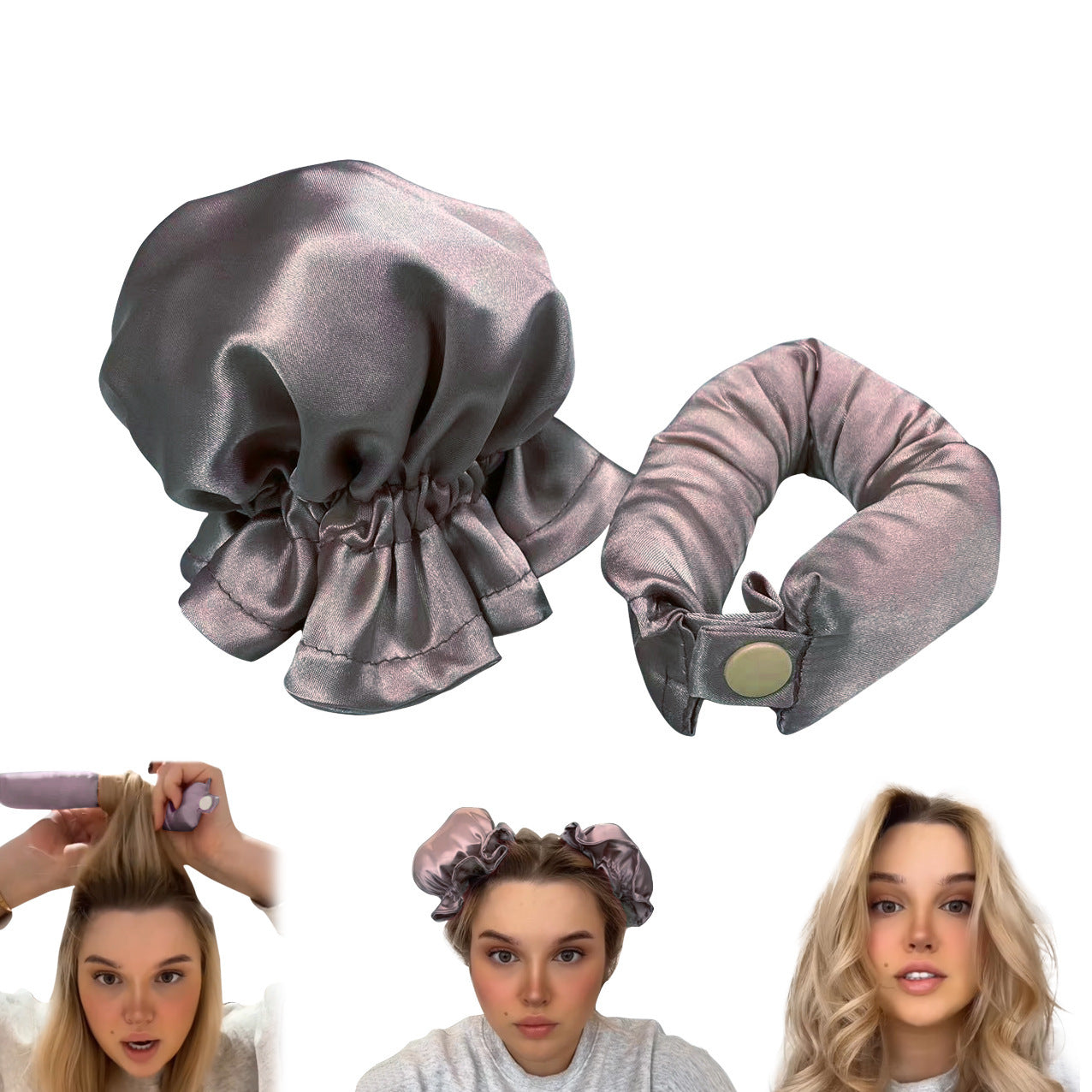 Heatless Cloth-Covered Curling Rod