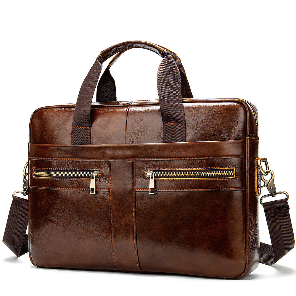 Men's Leather Business Briefcase