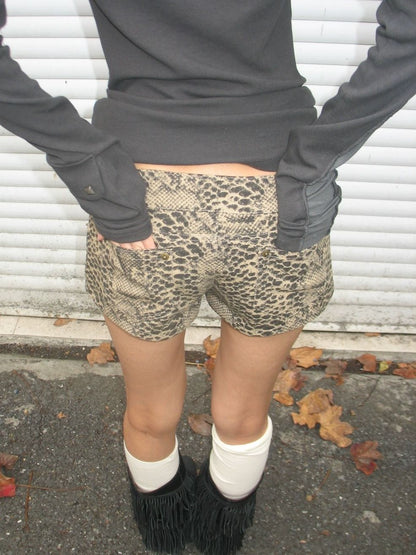 Women's American Retro Slimming Denim Shorts