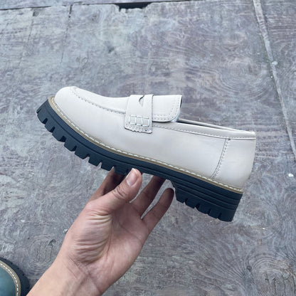 Leather Plus Size Casual Women's Shoes