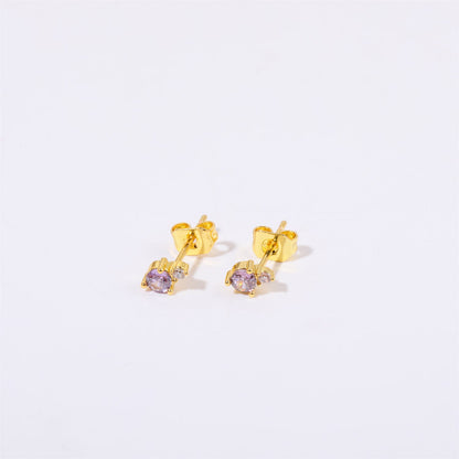 December Birthstone Zircon Earrings