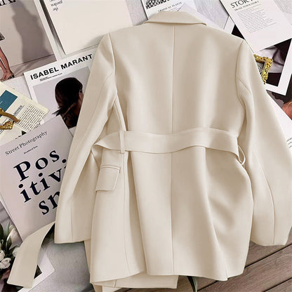 Slim Fit Slimming Graceful And Fashionable Black Tie Small Tailored Suit Top