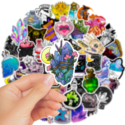 50 Pieces Of Luggage Compartment Waterproof Graffiti Stickers