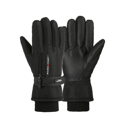 Fleece Lined Padded Windproof Cycling Gloves