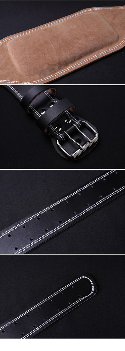 Cowhide Squat Strength Training Weightlifting Belt