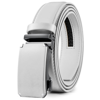 Men's Automatic Alloy Buckle Cowhide Belt
