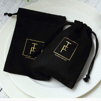 Flannel Drawstring Jewelry & Earphone Storage Bag