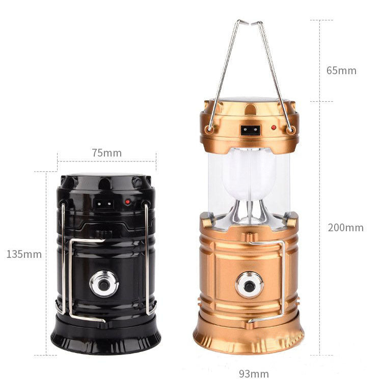Solar Telescopic Camping Lantern with Multi-Functionality