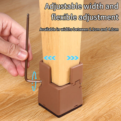 Adjustable Furniture Heightening Feet Base 2Pcs