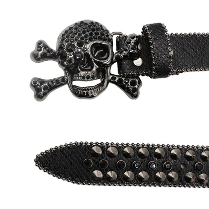 Women's Rhinestone Snake Pattern Belt