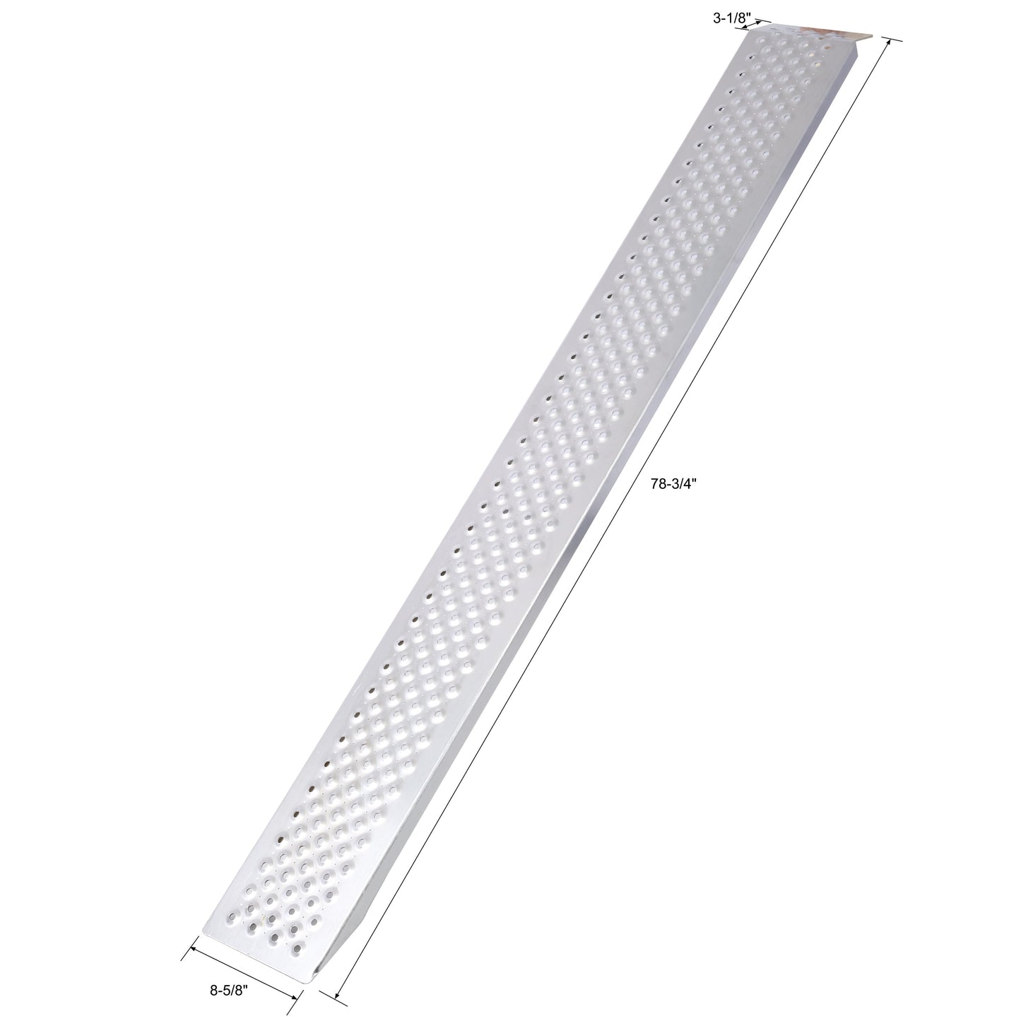 Aluminum ramp, 78 "Lx8.5" W lightweight loading ramp, 880 pounds/PR capacity, portable ramp, 2PCS