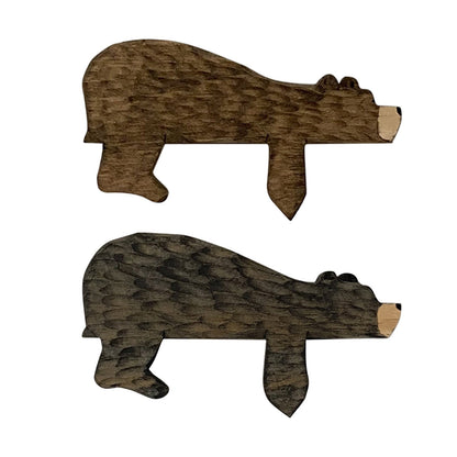Interesting animal brown bear room door top wooden decoration home creative door frame decoration ornaments