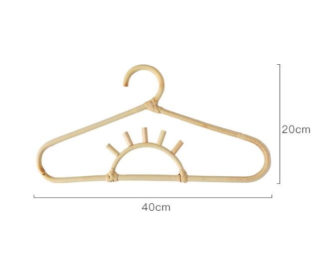 1pcs Handmade Vine Clothes Hanger Indonesian Vine Weaving Moon Sun Rainbow Style Children's Room Photography Room Decoration