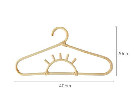 1pcs Handmade Vine Clothes Hanger Indonesian Vine Weaving Moon Sun Rainbow Style Children's Room Photography Room Decoration