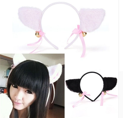Plush Cat Ears Headband Anime Cosplay Hairpin