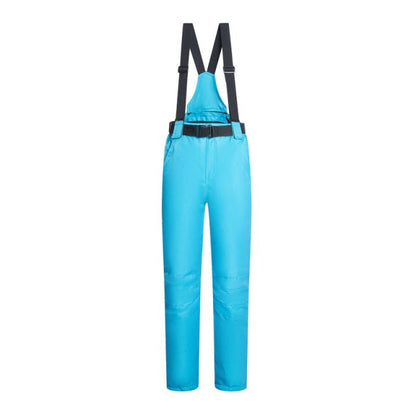 Women Men Ski Pants Brands Outdoor Sports Suspenders Windproof Waterproof Trousers