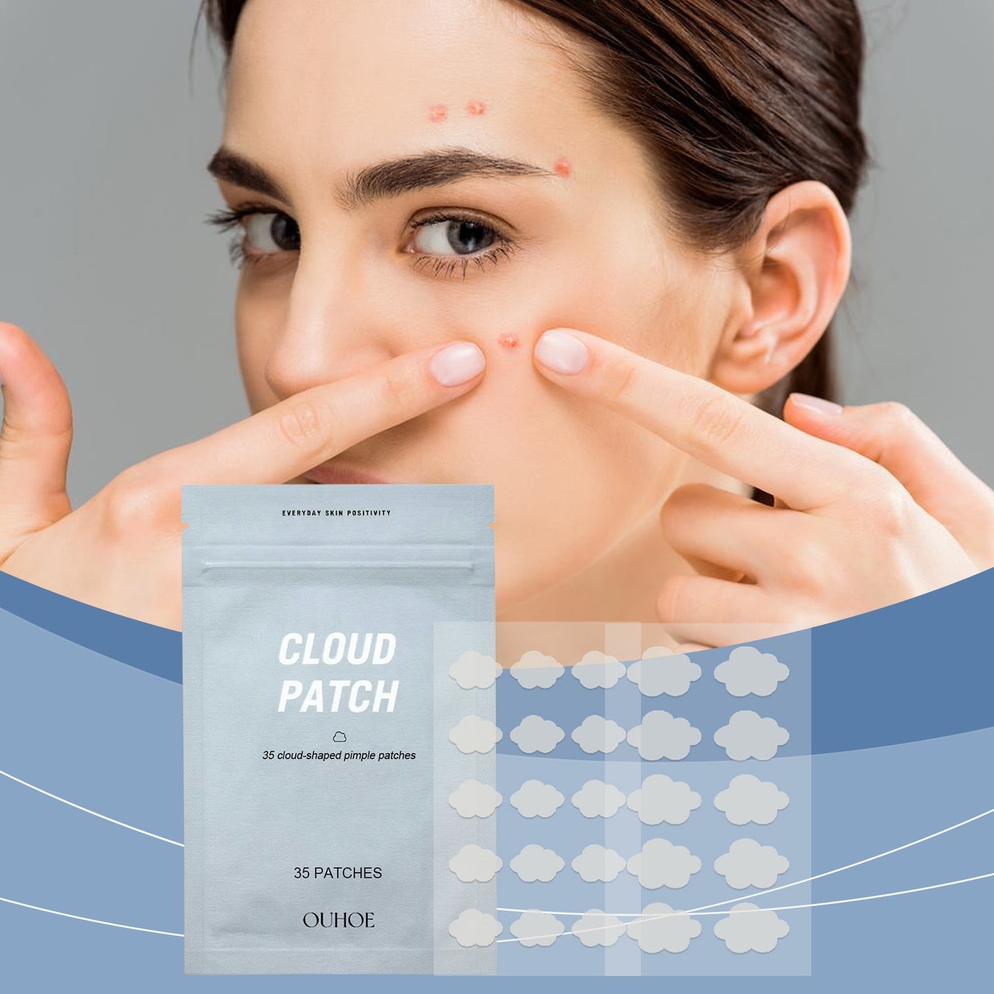 Cloud Acne Patch Repair Mild Facial Skin Clean Acne Skin Delicate Skin Care Patch