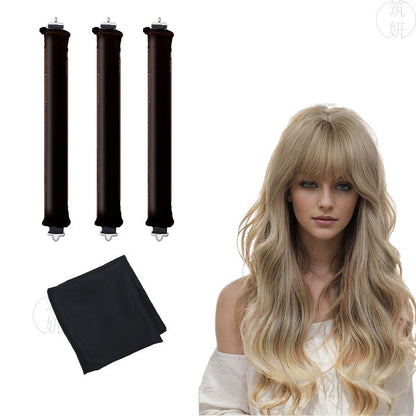 Sleeping lazy heatless hair curler simple big wave bold curling iron