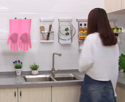 Silicone Heat-Resistant Scrubbing Gloves