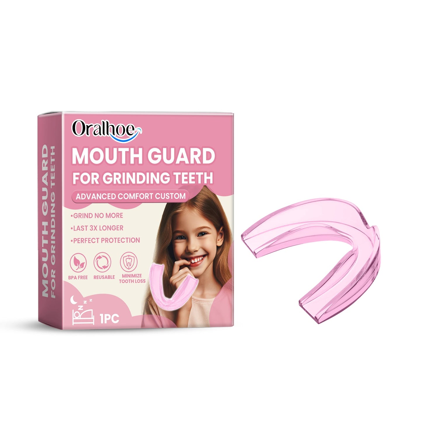 Children's Molar Mouthguard At Night Sleep Anti-Bite Molar Mouthguard Protects Children's Teeth