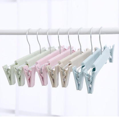Non-Slip Plastic Clothes Rack Trouser Rack Skirt Clip Underwear Rack Frosted Drying Clothes Rack