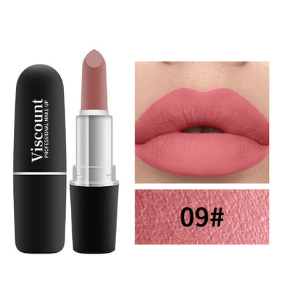 New Frosted Bullet Fog Matte White Lipstick Small Pepper 12 Color Moisturizing Lipstick