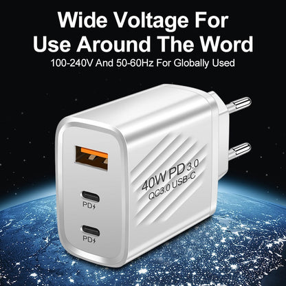 Dual PD+USB fast charging standard 40W TYPEC port