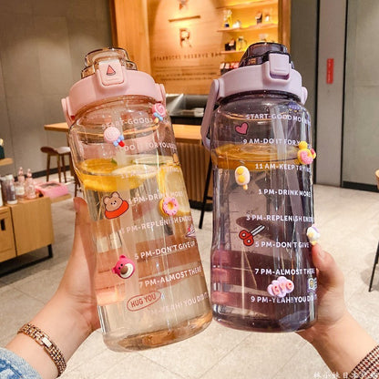 Large Plastic Cup Portable Water Bottle