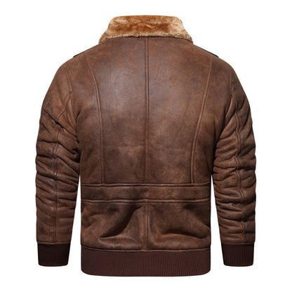 Autumn And Winter New Leather And Fur Men's Jacket