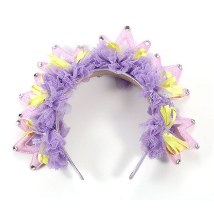 Fashion Fabric Crown Hair Hoops for Women