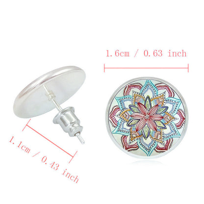 Mandala Flower Time Gemstone Necklace