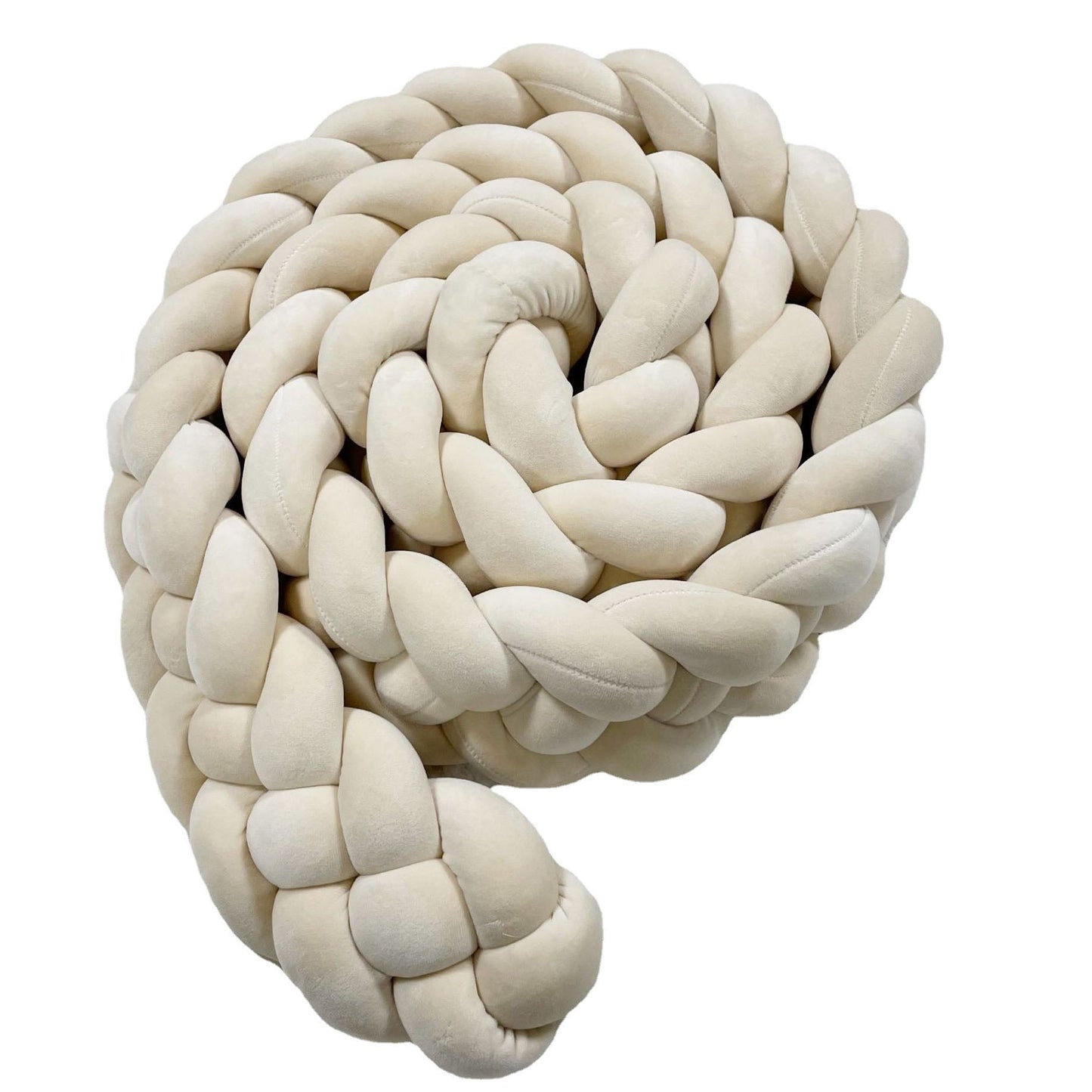 Woven baby bed surround anti-collision strip four strand Fried Dough Twists braid wrapped around the bed surround ins baby child