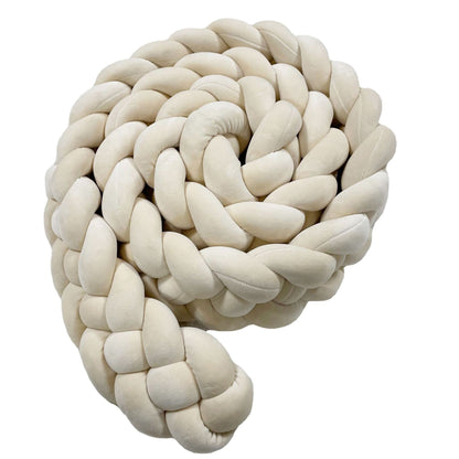 Woven baby bed surround anti-collision strip four strand Fried Dough Twists braid wrapped around the bed surround ins baby child
