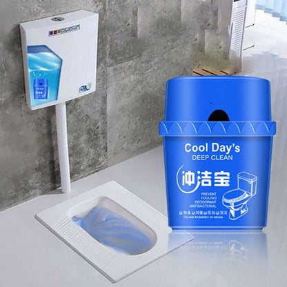 Toilet cleaner, toilet deodorizer, flushing cleaner, descaling cleaner, powerful yellow and dirt remover, blue bubble cleaner