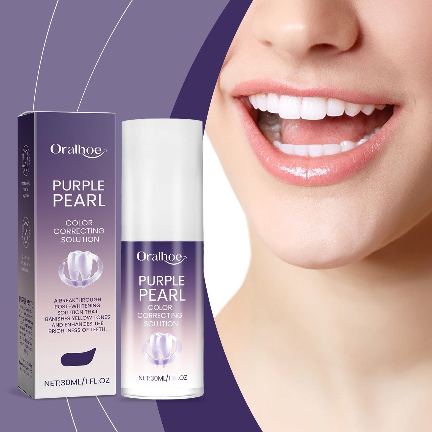 Purple Care Toothpaste Clean Teeth Hygiene Care Mouth Fresh Daily Care Toothpaste