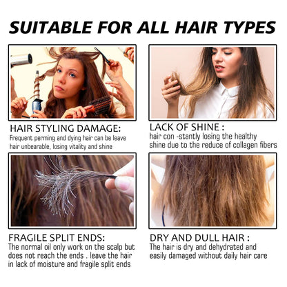 Hair Shine Spray Repair Dry And Irritated Hair Moisturizing Hair Treatment Spray For Damaged Hair