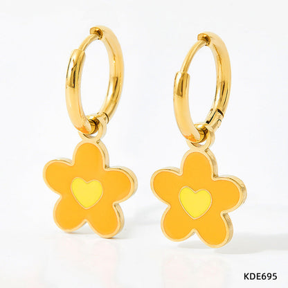 Women's Alloy Cute Colorful Oil Necklace Earrings