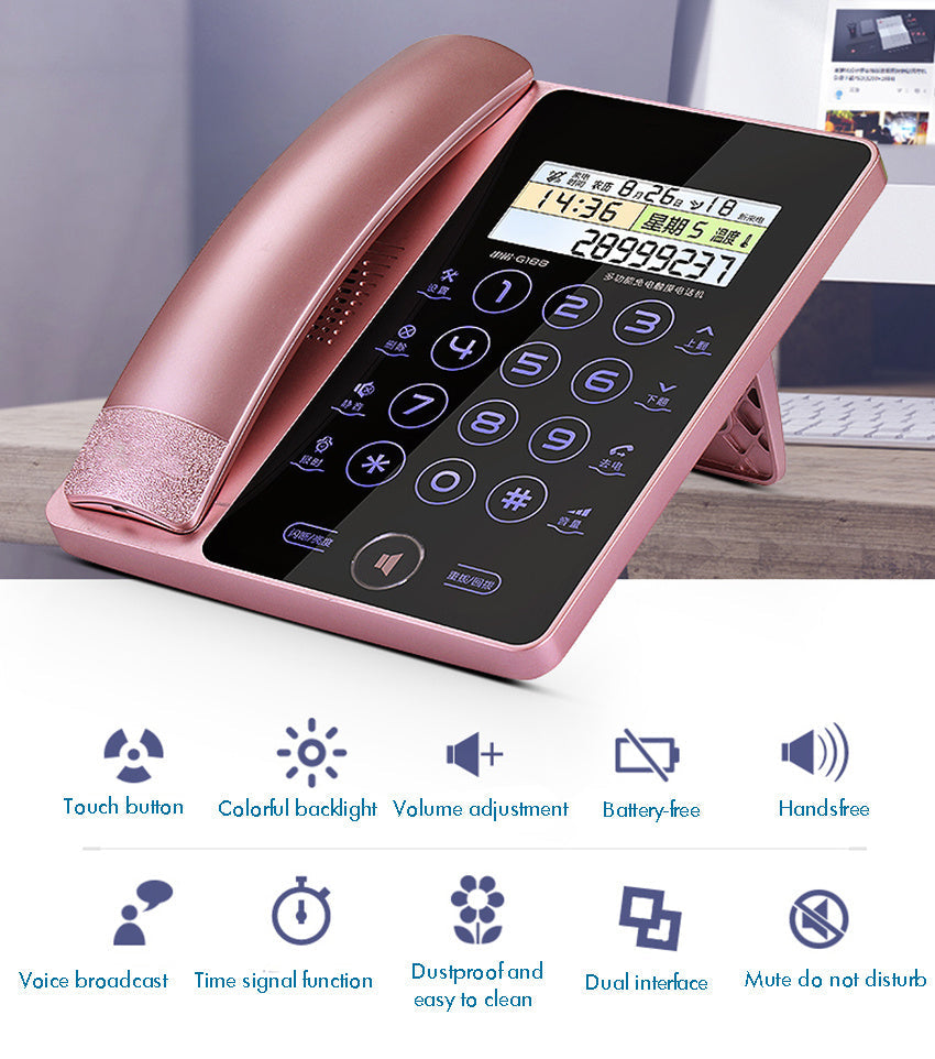 Creative Fashion Touch Screen Fixed Telephone Landline