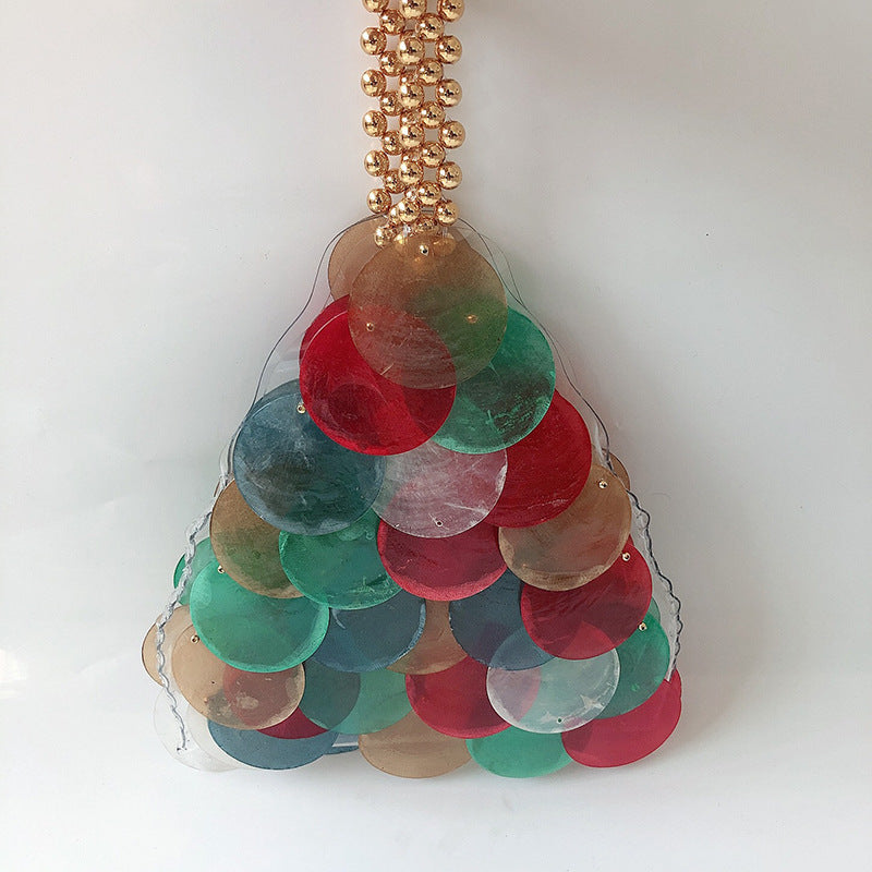 Simple Portable Prawn Crackers Triangle Shell Bag