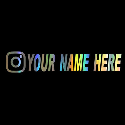Custom username car stickers personalized Instagram motorcycle vinyl stickers