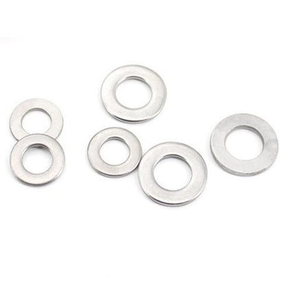 304 Stainless Steel Flat Washer Set M1.6–M10