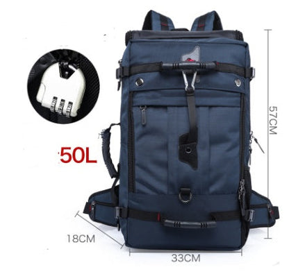 Men's Large Capacity Oxford Hiking Backpack – Multifunctional Outdoor Bag